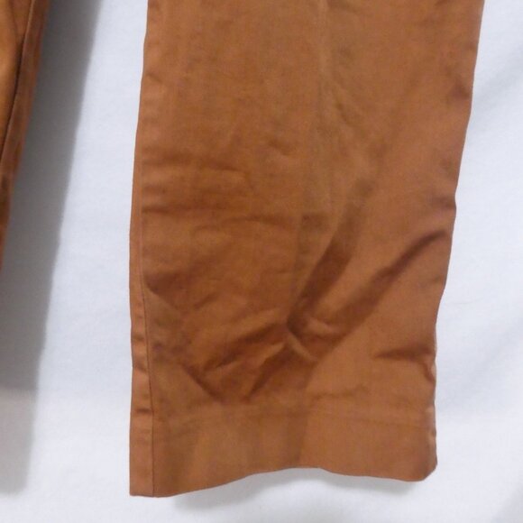 M&S COLLECTION | UK 12 | Stylish Brown Straight Leg Capris - Picture 8 of 16